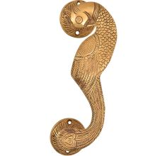 Golden Brass Curved Peacock Handle