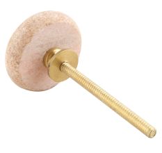 Baby Pink Pink Stone Flat Dresser Knob Online