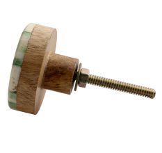 Green Round Bone Horn Cabinet Wooden Knob Online