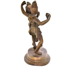 Brass Dancing Radha Krishna Statue