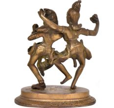 Brass Dancing Radha Krishna Statue