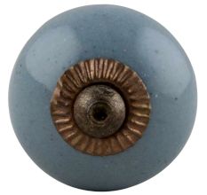 Solid Dark Grey Small Ceramic Cabinet Knob Online