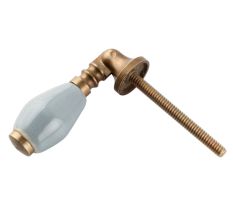 Solid Grey Drop Ceramic Dresser Knobs