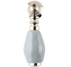 Solid Grey Drop Ceramic Dresser Knobs