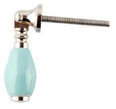 Solid Sea Green Drop Ceramic Dresser Knobs