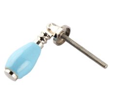 Solid Turquoise Drop Ceramic Dresser Knobs