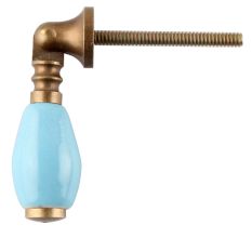 Solid Turquoise Drop Ceramic Dresser Knobs