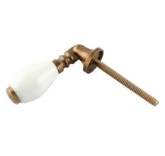 Solid White Drop Ceramic Dresser Knobs