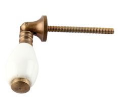 Solid White Drop Ceramic Dresser Knobs