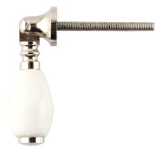 Solid White Drop Ceramic Dresser Knobs