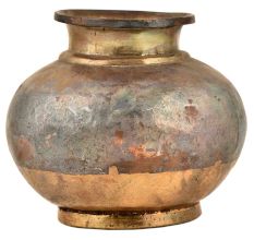 Brass Hand Engraved Ganga Jamuna Pot