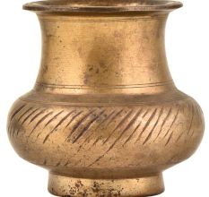 Indian Traditional Hand Carved Design Brass Water Pot Lota
