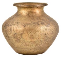 Very Rare Beautiful Handmade Brass Tribal Pot