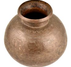 Hand Crafted Ceremonial Tribal Folk Brass Water Pot