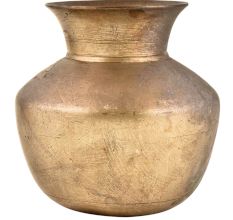 Rare Brass Water Storage Water Pot With Wide Mouth
