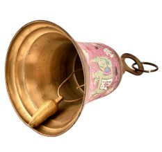 Heavy Brass Hanging Temple Door Home Decorative Ringing Bell