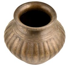 Detailed Engraving On Handmade Brass Water Pot