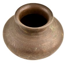 Peacock Bird With Diamonds Carved Brass Water Pot