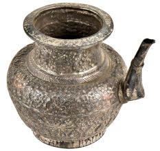 Embossed Floral Design Water Pot With  Spout