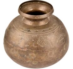 Unique Hand Made Brass Rustic Tribal Water Storage Pot
