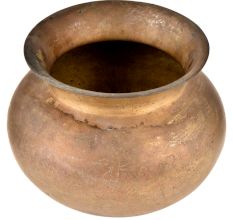 Hand Crafted Tribal Style Simple  Brass Water Pot