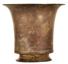 Hand Made Water Glass with Broad Edge