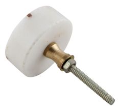 White Round Wooden Cross Stone Dresser Knobs