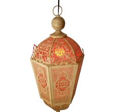 Antique Hanging Electric Lamp And Tea Light Lantern