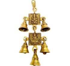 Brass Lakshmi Ganesh Hanging Bell