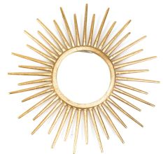 Aluminum Glass Sun Design In Golden