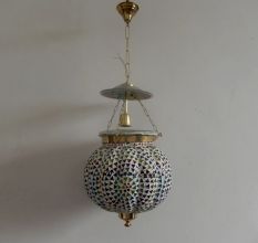 Mosaic Melon Lamp