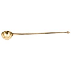Golden Brass Cooking Ladle Rustic Style Brass Serving Spoon