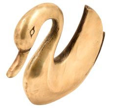 Solid Brass Swan Figurine