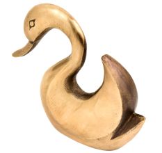 Solid Brass Swan Figurine