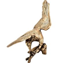 Handmade Brass Freedom Flying Eagle Statue Figurine