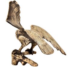 Handmade Brass Freedom Flying Eagle Statue Figurine
