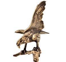 Handmade Brass Freedom Flying Eagle Statue Figurine
