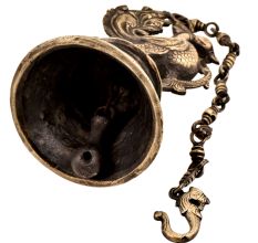 Traditional Brass Peacock Temple Hanging Bell
