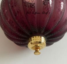 Dark Purple Melon Lamp