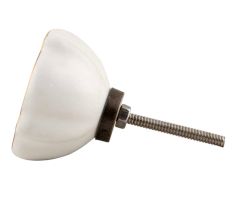 Grey Solid Gold Line Ceramic Dresser Knob