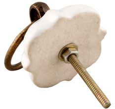 Navy Blue Solid Gold Line Ceramic Cabinet Knobs