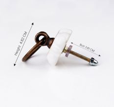 Sea Green Solid Gold Line Ceramic  Dresser Knobs