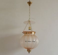 Light Pink Melon Lamp