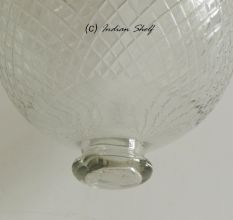 Clear Cut Glass Lamp