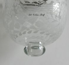 Clear Flower Small Lamp