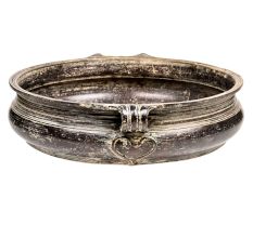 Handmade Bronze Urli Or Planter With 2 Decorative Handles