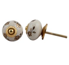 Golden Flower Knob