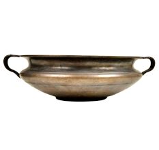 Hand Crafted Urli Brass Bowl With Two Handles