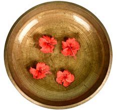 Hand Crafted Brass Urli  to Float Flowers and Tealights