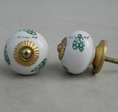 Sea Green Heart Knob